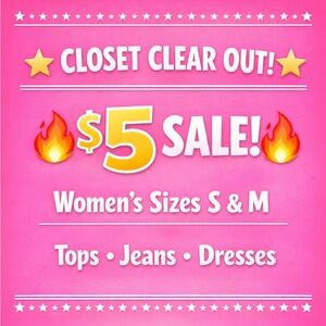 Closet Clean Out Sale!